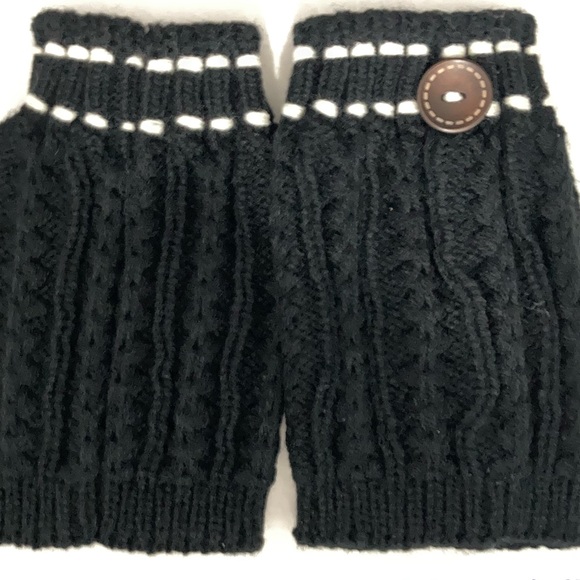 🧶Women Knitted Leg Warmers
Crochet Socks Boot Cover Color: Black - Picture 4 of 5